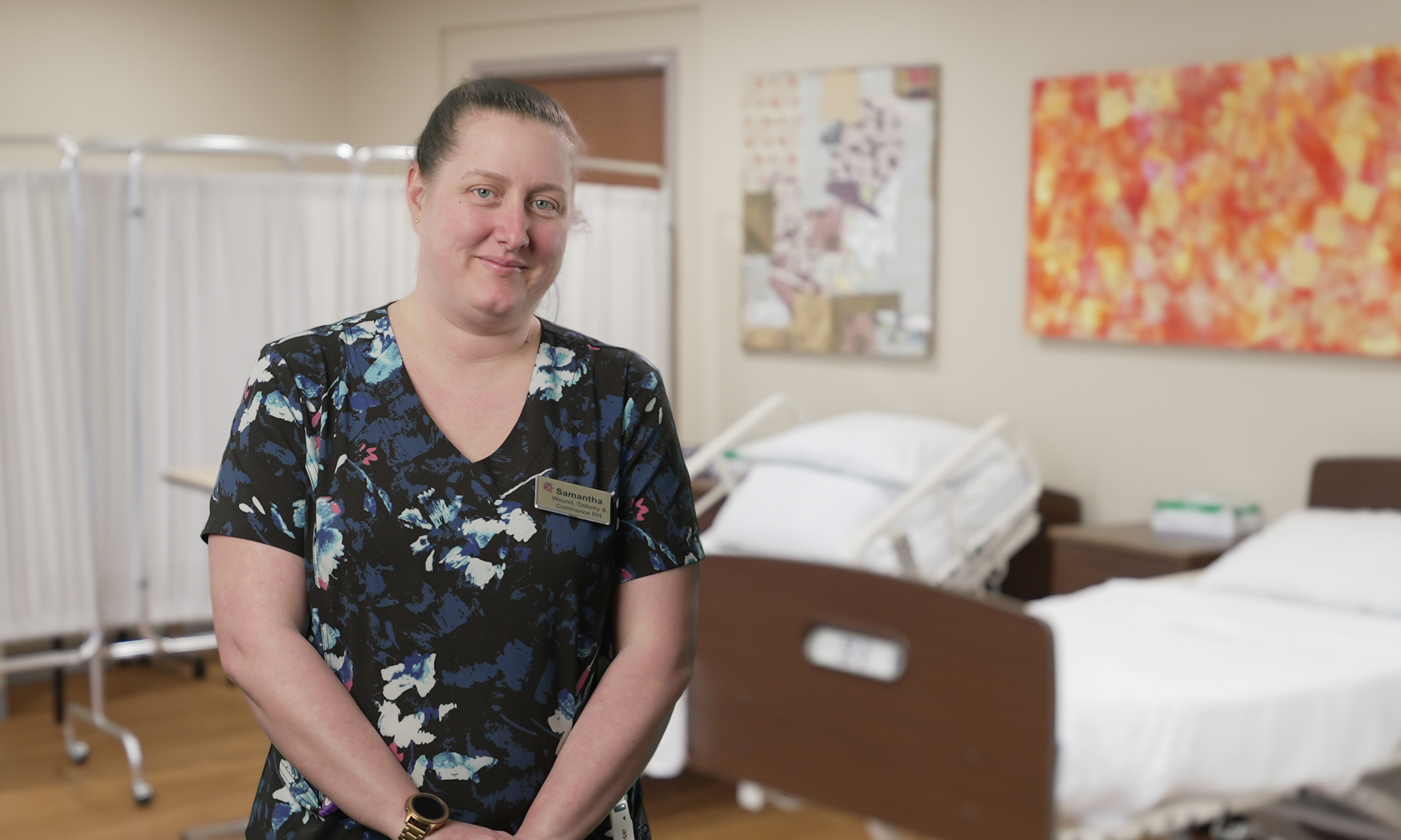 Samantha Boulerice, RN and certified Wound Ostomy and Continence Care Specialist at Perley Health Samantha Boulerice, RN