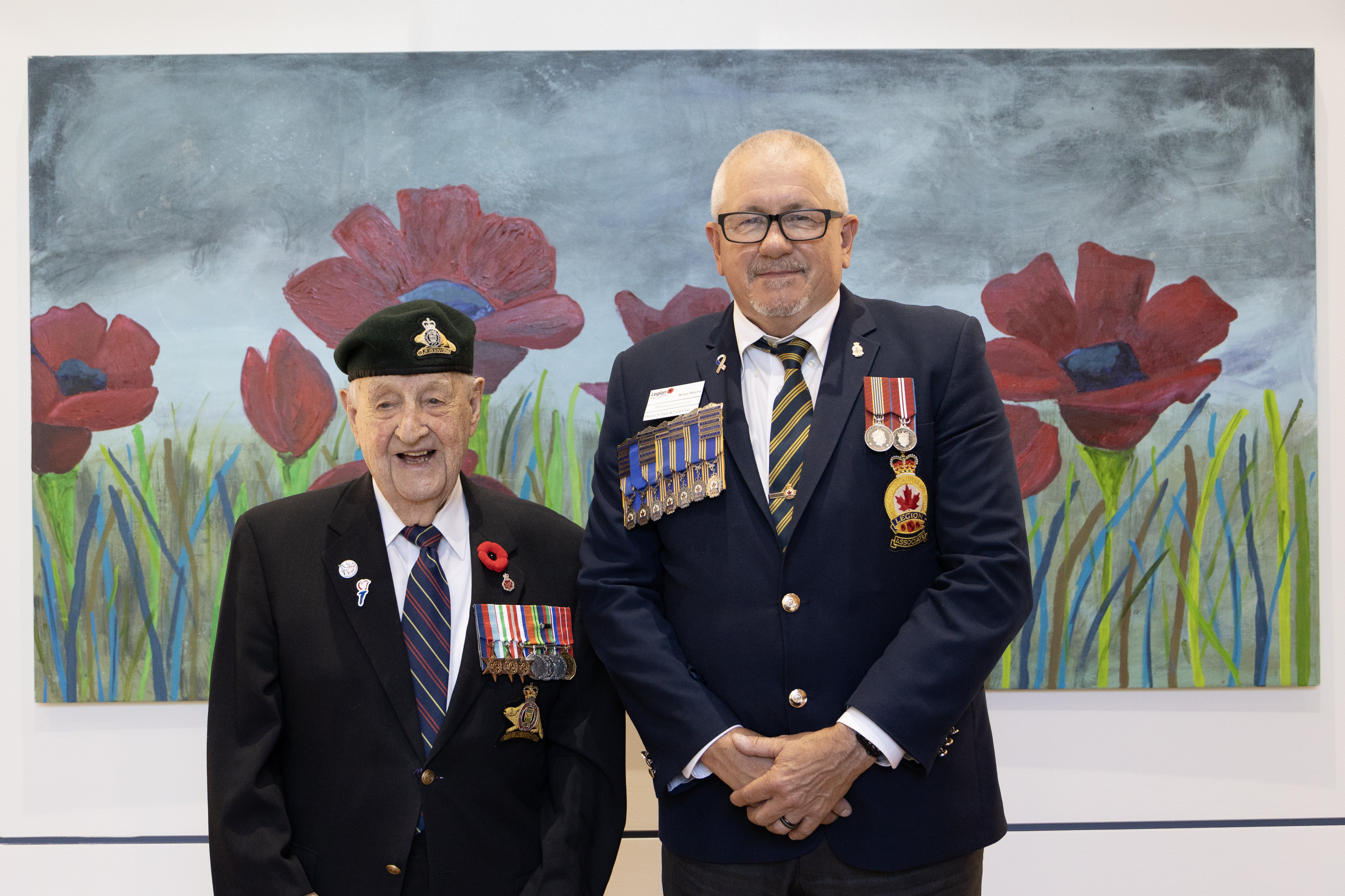 “Remembrance Day is not just one day a year. We should all be making sure that our Veterans are appreciated every single day.” - Brian Harris, Royal Canadian Legion, Ontario Command, Provincial Poppy Chair (right) with Roland Lalonde, WWII Veteran. Legion2.jpg