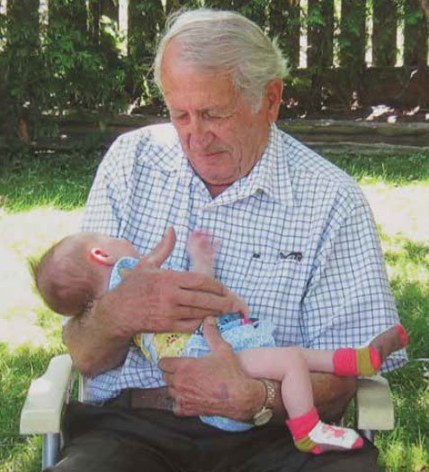 Peter Yarema and great-grandaughter Cecilia