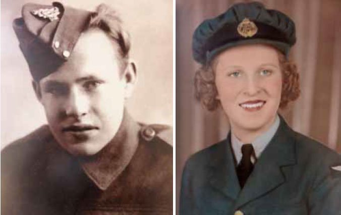 Enlistment photos of Max and Barbara (née Amey) Goble Enlistment photos of Max and Barbara (née Amey) Goble