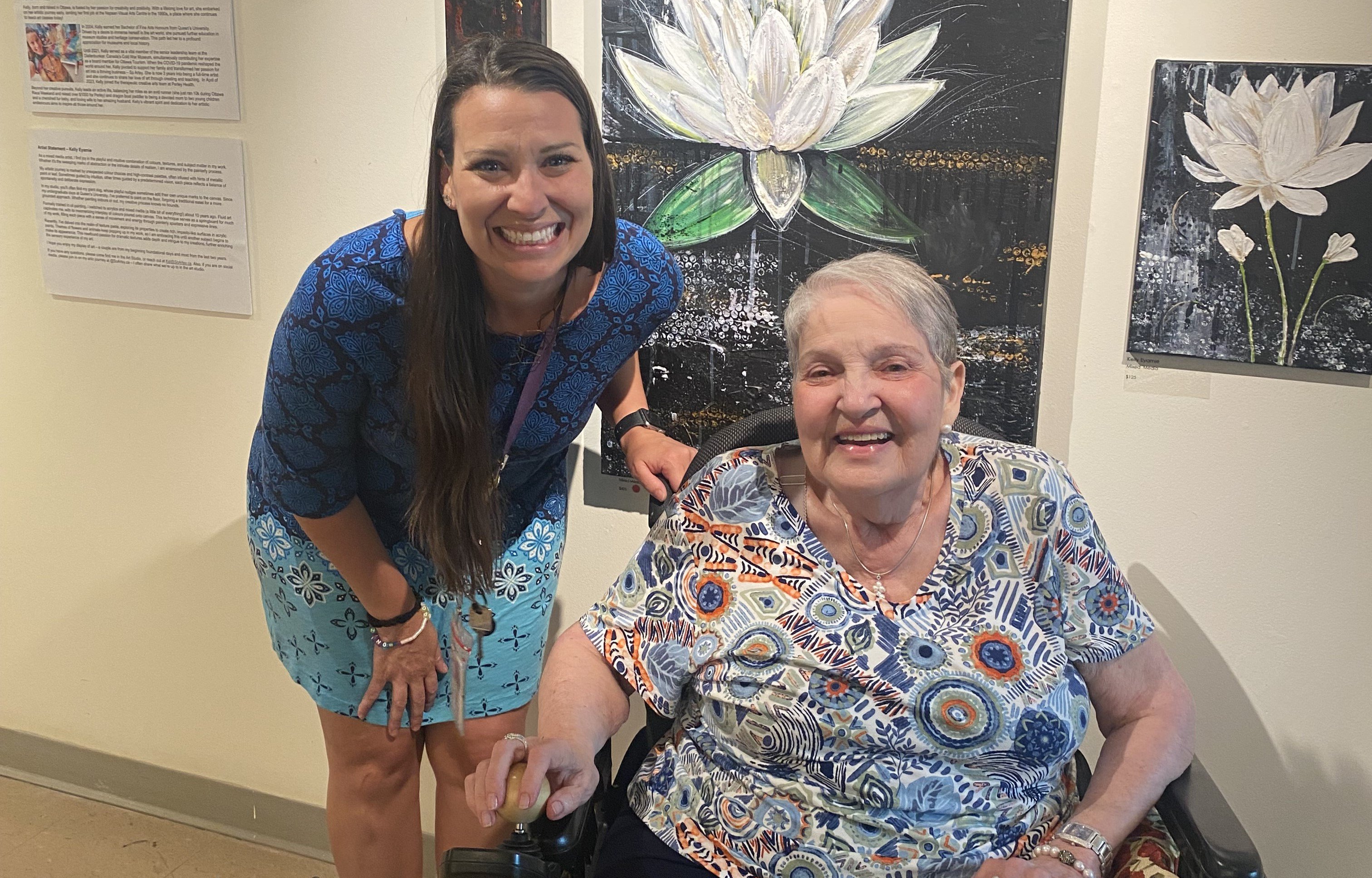 Staff artist, Kelly Eyamie (left) and resident Veteran, Gail Fugere (right) are extremely grateful for your support of creative arts programs and services at Perley Health. Thank you! gail_kel_cropped.jpg